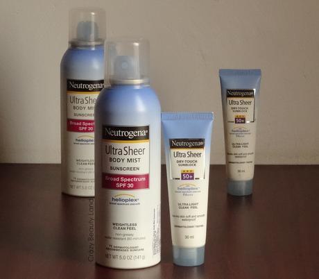 Neutrogena Ultra Sheer Dry Touch Sunblock SPF 50+ VS Neutrogena Ultra Sheer Body Mist Sunscreen SPF 30 review price india