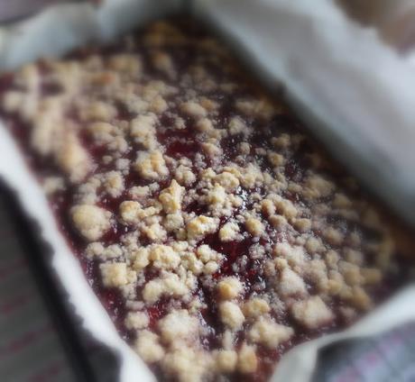 Raspberry Linzer Slices