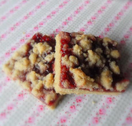 Raspberry Linzer Slices