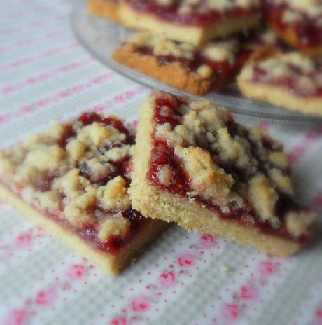 Raspberry Linzer Slices