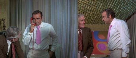 Bond Style – Cream Linen Suit in Vegas (Diamonds are Forever) God help a Bond movie when Q is dressed better than 007.