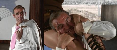 Bond Style – Cream Linen Suit in Vegas (Diamonds are Forever) Bond doesn't take Bambi and Thumper's innuendo-laced threats seriously until it's too late. Then again, would you?