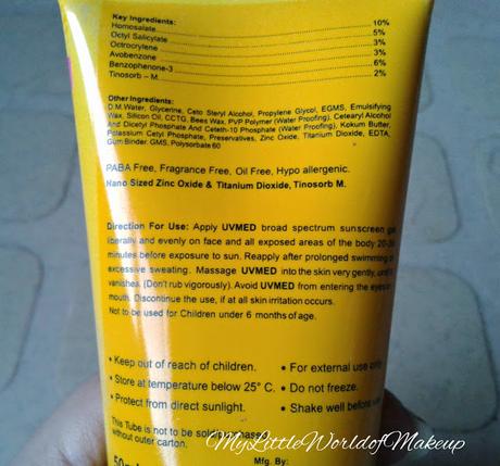 UVMED Tinted Matte Sunscreen Gel Review