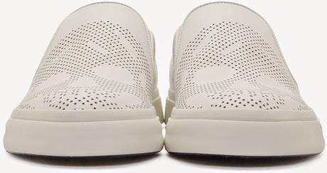 Slip If You Dare:  Alexander McQueen Perforated Leather Skull Sneakers