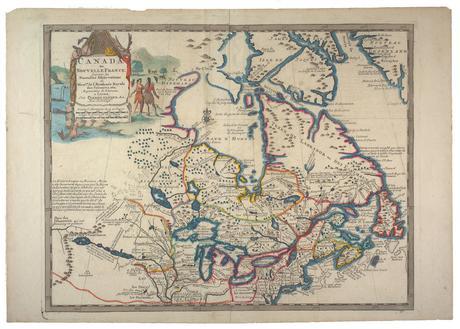 Early Canadian Maps - 1713 Map - Canada, ou, Nouvelle France