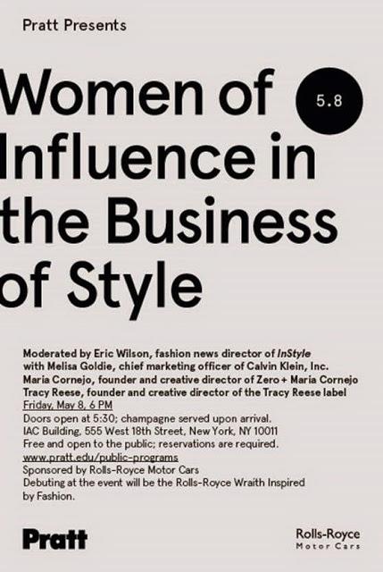 NYC Event Alert: Women of Influence in Business and Style