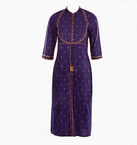Deal Of The Day 08/05 | This Elegant Purple Colour Kurta With Chinese Collar by W for Woman