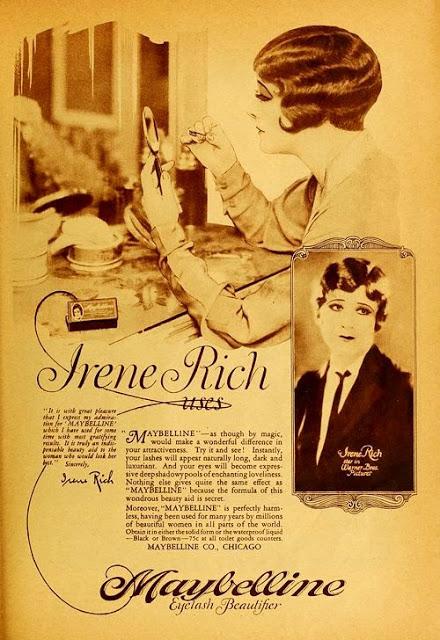 Tribute to Irene Rich, 1927 Maybelline Model - Silent Film and Radio Star