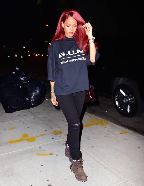 Rihanna hits The Studio