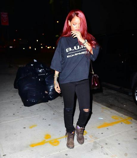 Rihanna hits The Studio