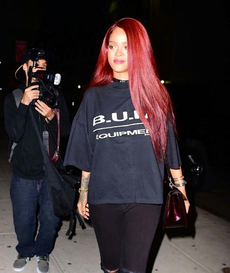 Rihanna hits The Studio
