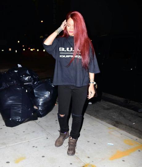 Rihanna hits The Studio