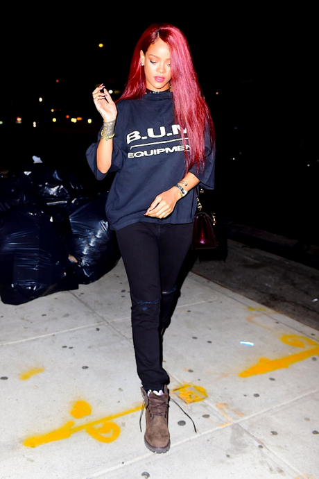 Rihanna hits The Studio