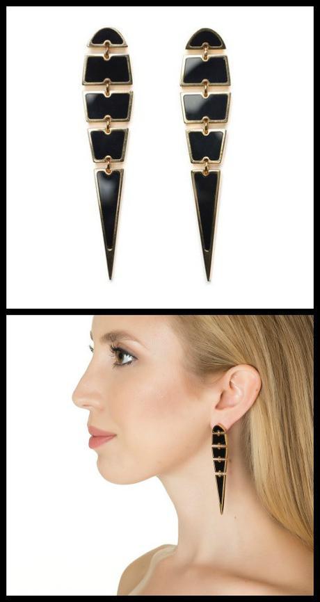 Lizzie-Fortunato-Jewels-Unhinged-earrings-in-black-and-gold.-