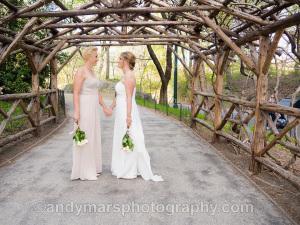 brides central park wedding