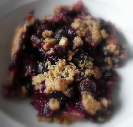 Double Crusted Blueberry Oat Crumble