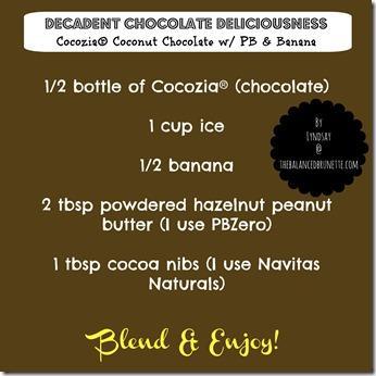 Cocozia Chocolate Recipe Coconut Water