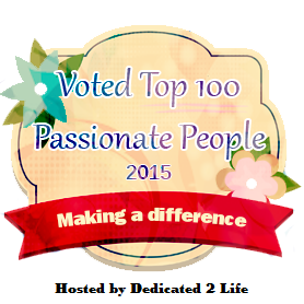 Voted Top 100 Passionate People 2015