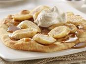 Banana Fosters with Cinnamon Sugar Naan