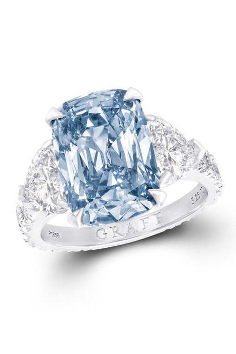 Graff Blue diamond engagement ring