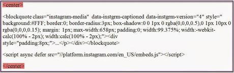 Format Your Instagram Embed - Center Align