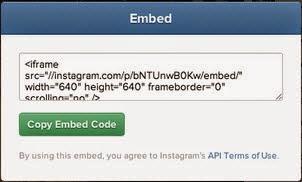 Format Your Instagram Embed - Copy Code