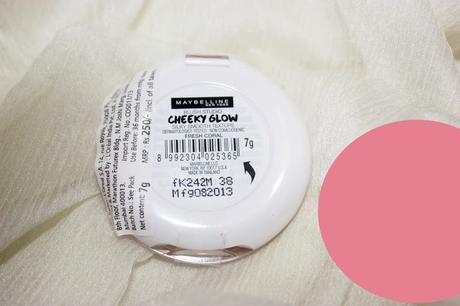 Maybelline Cheeky Glow Powder Blush Fresh Coral Review