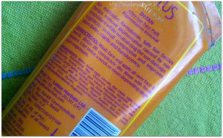 Does Lotus Herbals Safe Sun DeTan really works?