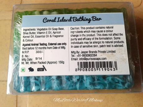 Puriso Handcrafted Soap in Coral Island Review Puriso Handcrafted Soap in Coral Island Review