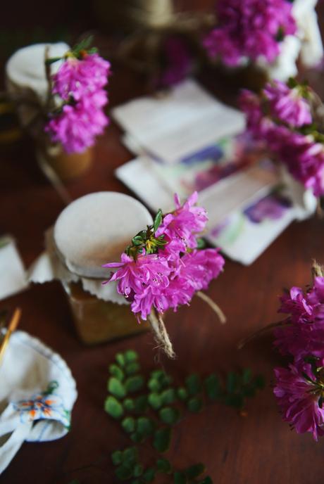 Whole Wheat Rhubarb Upside Down Cake and Rhubarb Compote // www.WithTheGrains.com