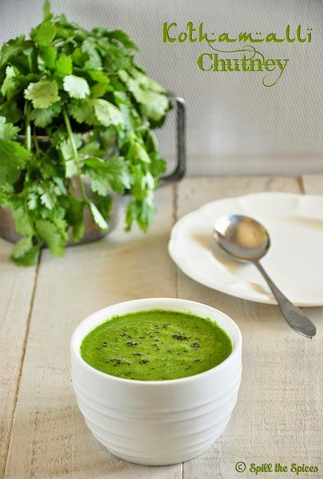 Coriander Chutney | Kothamalli Chutney