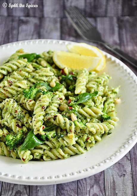 Broccoli Basil Pesto Pasta