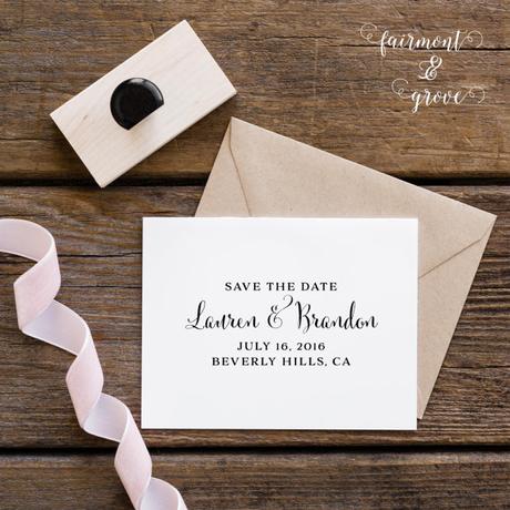 Rubber Stamps, Save the Date, Cantoni Calligraphy Fonts, whimsical font, cursive font, fun font, script font, Debi Sementelli, Lettering Art Studio, DIY invitation, cantoni calligraphy font, DIY Wedding, Cling Mount Stamps, Hand Stamps, DIY Cards, wedding fonts