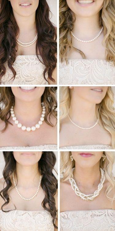 Pearl Bridesmaids Necklaces