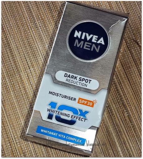 Nivea Men Dark Spot Reduction Moisturiser spf 30 with 10X whitening effect: Review
