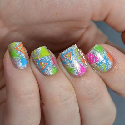 Neon Triangle Water Decals