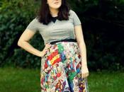 Marvel Skirt, Gray Tee, Detachable Collar