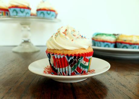 Homemade Funfetti Cupcakes with Vanilla Buttercream