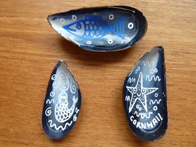 Decorated Mussel Shells