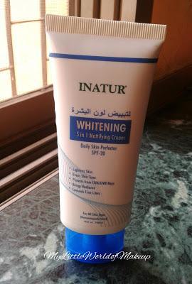 Inatur Herbals Whitening 5 in 1 Mattifying Cream Review