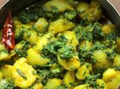 Aloo Palak (Potatoes Spinach Side) Restaurant Style: Version