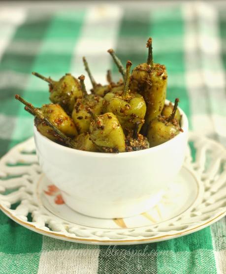 Rai Ki Mirch :Stuffed Green Chilli Pickle: Instant Hari Mirch Ka Achar: Indian Pickle