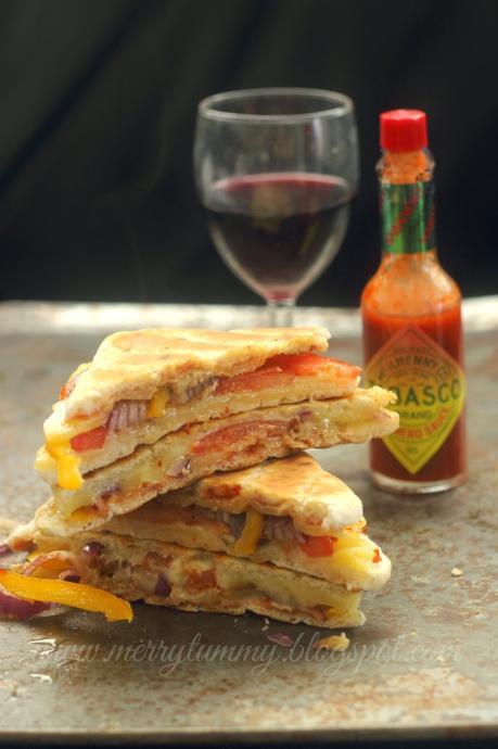 Vegetable Cheese Grilled Sandwiches: Indian Street Style