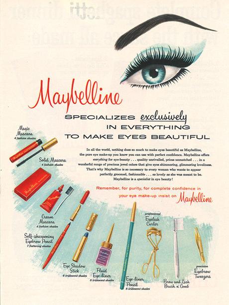 A Maybelline ad from 1960. Photo: Maybelline