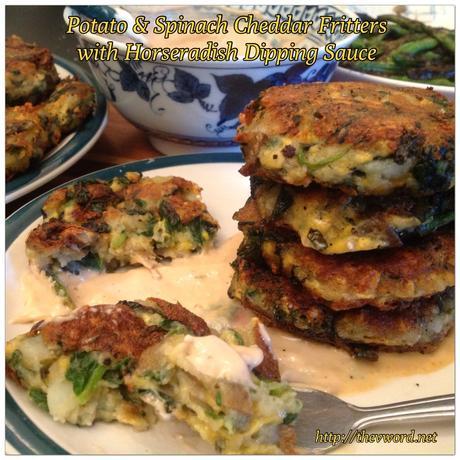 Potato Spinach Fritters with Daiya (25)