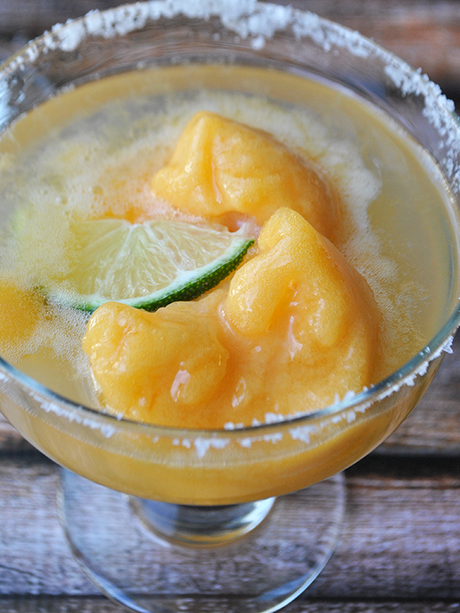 mango margarita sorbet cocktail