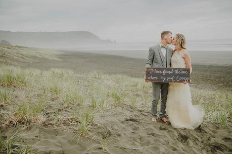 A Seaside Picnic Love Story . Modern Wedding Inspiration For The Unique Couple