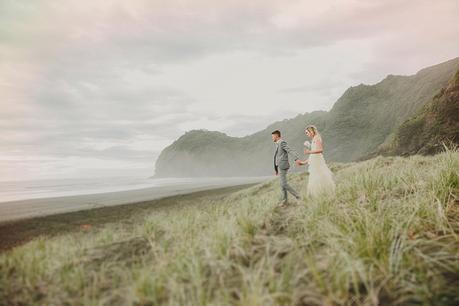 A Seaside Picnic Love Story . Modern Wedding Inspiration For The Unique Couple