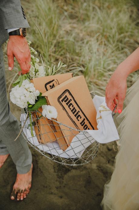 A Seaside Picnic Love Story . Modern Wedding Inspiration For The Unique Couple