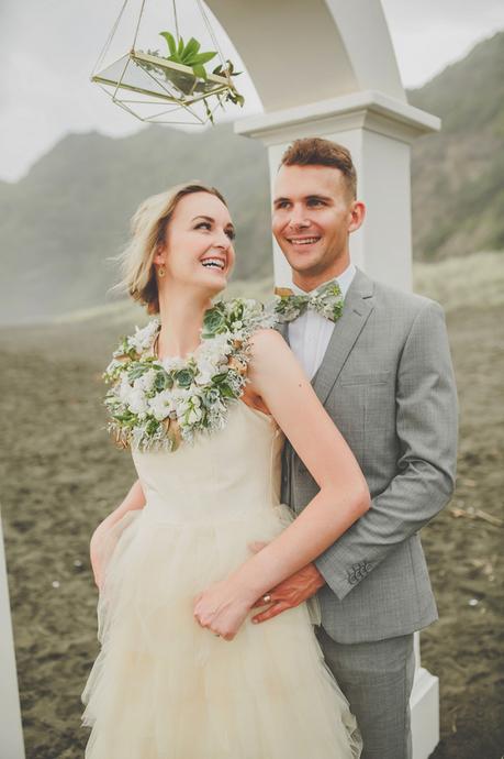 A Seaside Picnic Love Story . Modern Wedding Inspiration For The Unique Couple